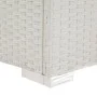 Tumbona con cojín ratán sintético blanco de vidaXL, Tumbonas - Ref: Foro24-43951, Precio: 126,19 €, Descuento: %