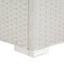 Tumbona con cojín ratán sintético blanco de vidaXL, Tumbonas - Ref: Foro24-43951, Precio: 173,03 €, Descuento: %