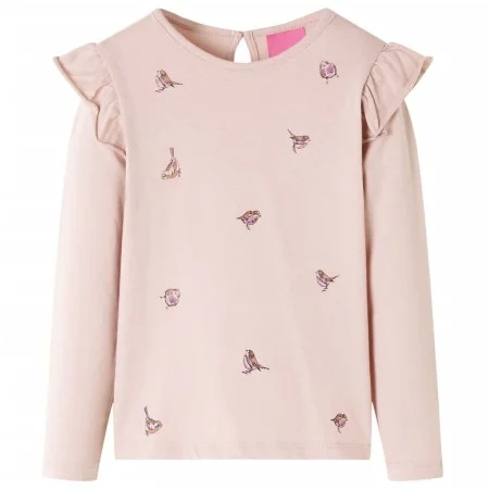 Camiseta infantil de manga larga rosa 92 de vidaXL, Camisetas para niños - Ref: Foro24-14344, Precio: 10,02 €, Descuento: %