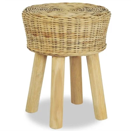 Taburete de bar ratán natural de vidaXL, Taburetes de cocina - Ref: Foro24-244578, Precio: 79,39 €, Descuento: %