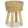 Taburete de bar ratán natural de vidaXL, Taburetes de cocina - Ref: Foro24-244578, Precio: 79,39 €, Descuento: %