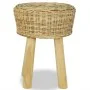 Taburete de bar ratán natural de vidaXL, Taburetes de cocina - Ref: Foro24-244578, Precio: 79,39 €, Descuento: %