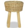 Taburete de bar ratán natural de vidaXL, Taburetes de cocina - Ref: Foro24-244578, Precio: 80,63 €, Descuento: %