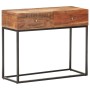 Mesa consola de madera de acacia rugosa 90x35x75 cm en Armarios y almacenamiento | Comprar online en Foru.es