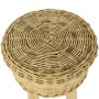 Taburete de bar ratán natural de vidaXL, Taburetes de cocina - Ref: Foro24-244578, Precio: 80,63 €, Descuento: %