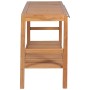 Mueble de lavabo tocador madera de teca maciza 132x45x75 cm de vidaXL, Tocadores de baño - Ref: Foro24-246493, Precio: 242,44...