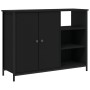 Aparador de madera de ingeniería negro 100x33x75 cm de vidaXL, Aparadores - Ref: Foro24-835549, Precio: 79,16 €, Descuento: %