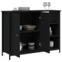 Aparador de madera de ingeniería negro 100x33x75 cm de vidaXL, Aparadores - Ref: Foro24-835549, Precio: 79,16 €, Descuento: %