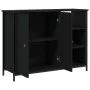 Black engineered wood sideboard 100x33x75 cm by vidaXL, Sideboards - Ref: Foro24-835549, Price: 78,31 €, Discount: %
