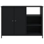 Aparador de madera de ingeniería negro 100x33x75 cm de vidaXL, Aparadores - Ref: Foro24-835549, Precio: 79,16 €, Descuento: %