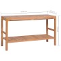 Mueble de lavabo tocador madera de teca maciza 132x45x75 cm de vidaXL, Tocadores de baño - Ref: Foro24-246493, Precio: 242,44...