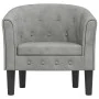 Sillón de terciopelo gris claro de vidaXL, Sillones - Ref: Foro24-356469, Precio: 148,31 €, Descuento: %
