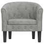 Sillón de terciopelo gris claro de vidaXL, Sillones - Ref: Foro24-356469, Precio: 173,77 €, Descuento: %