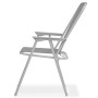 Juego de comedor de jardín 6 piezas acero y textilene gris de vidaXL, Conjuntos de jardín - Ref: Foro24-43785, Precio: 193,01...