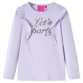Camiseta infantil de manga larga lila claro 128 de vidaXL, Camisetas para niños - Ref: Foro24-14222, Precio: 9,17 €, Descuent...