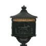 Buzón de pedestal de aluminio estilo vintage inoxidable verde de vidaXL, Buzones de correo - Ref: Foro24-43893, Precio: 390,9...