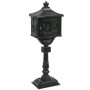 Buzón de pedestal de aluminio estilo vintage inoxidable verde de vidaXL, Buzones de correo - Ref: Foro24-43893, Precio: 390,9...