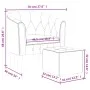 Dunkelblauer Samtsessel mit Hocker von vidaXL, Sessel - Ref: Foro24-356481, Preis: 207,81 €, Rabatt: %
