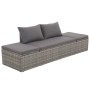 Cama de jardín 195x60 cm ratán sintético gris de vidaXL, Camas para exteriores - Ref: Foro24-43955, Precio: 238,02 €, Descuen...
