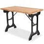 Mesa de comedor superficie madera maciza de abeto 122x65x82 cm de vidaXL, Mesas de cocina y de comedor - Ref: Foro24-245462, ...