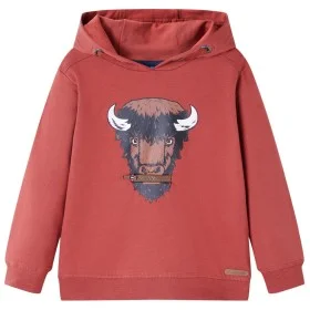 Sudadera infantil con capucha rojo tostado 104 de vidaXL, Camisetas para niños - Ref: Foro24-13010, Precio: 13,16 €, Descuent...