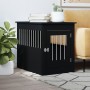 Jaula para perros madera de ingeniería negro 55x80x68 cm de vidaXL, Casetas para perros - Ref: Foro24-838324, Precio: 86,10 €...