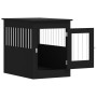 Jaula para perros madera de ingeniería negro 55x80x68 cm de vidaXL, Casetas para perros - Ref: Foro24-838324, Precio: 86,10 €...