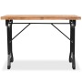 Mesa de comedor superficie madera maciza de abeto 122x65x82 cm de vidaXL, Mesas de cocina y de comedor - Ref: Foro24-245462, ...