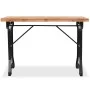 Mesa de comedor superficie madera maciza de abeto 122x65x82 cm de vidaXL, Mesas de cocina y de comedor - Ref: Foro24-245462, ...