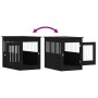 Jaula para perros madera de ingeniería negro 55x80x68 cm de vidaXL, Casetas para perros - Ref: Foro24-838324, Precio: 86,10 €...