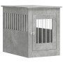 Jaula para perros madera ingeniería gris hormigón 55x80x68 cm de vidaXL, Casetas para perros - Ref: Foro24-838326, Precio: 89...