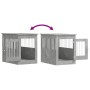 Jaula para perros madera ingeniería gris hormigón 55x80x68 cm de vidaXL, Casetas para perros - Ref: Foro24-838326, Precio: 89...