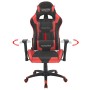 Silla de escritorio reclinable Racing de cuero artificial roja en Sillas de oficina | Comprar online en Foru.es