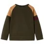 Sudadera infantil caqui oscuro y marrón claro 92 de vidaXL, Camisetas para niños - Ref: Foro24-13389, Precio: 13,50 €, Descue...