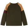 Sudadera infantil caqui oscuro y marrón claro 92 de vidaXL, Camisetas para niños - Ref: Foro24-13389, Precio: 13,50 €, Descue...