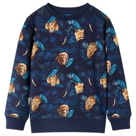 Sudadera infantil azul marino 116 de vidaXL, Camisetas para niños - Ref: Foro24-13316, Precio: 12,91 €, Descuento: %