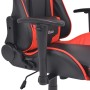 Silla de escritorio reclinable Racing de cuero artificial roja en Sillas de oficina | Comprar online en Foru.es
