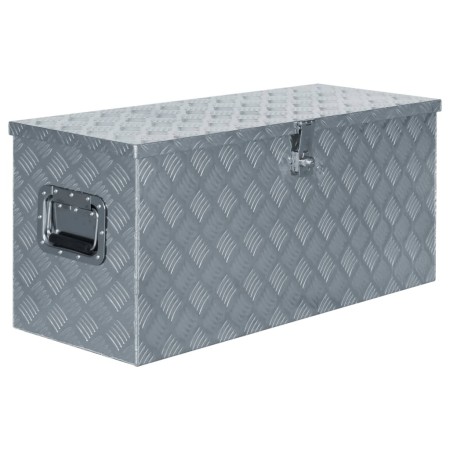 Caja de aluminio 90,5x35x40 cm plateada de vidaXL, Cajas de herramientas - Ref: Foro24-142940, Precio: 201,17 €, Descuento: %