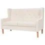 2 seater sofa cream white fabric by vidaXL, Sofas - Ref: Foro24-245450, Price: 357,82 €, Discount: %