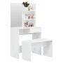 Glossy white vanity set 74.5x40x141 cm by vidaXL, Bedroom Dressers - Ref: Foro24-3114143, Price: 108,08 €, Discount: %