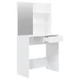 Glossy white vanity set 74.5x40x141 cm by vidaXL, Bedroom Dressers - Ref: Foro24-3114143, Price: 108,08 €, Discount: %