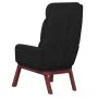 Sillón de relax de tela negro de vidaXL, Sillones - Ref: Foro24-341165, Precio: 125,49 €, Descuento: %