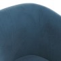 Sillón con taburete terciopelo azul oscuro de vidaXL, Sillones - Ref: Foro24-356453, Precio: 170,39 €, Descuento: %