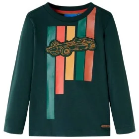 Camiseta infantil de manga larga verde oscuro 116 de vidaXL, Camisetas para niños - Ref: Foro24-12886, Precio: 8,64 €, Descue...