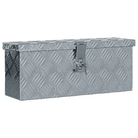 Aluminum box 48.5x14x20 cm silver by vidaXL, Toolboxes - Ref: Foro24-142935, Price: 63,09 €, Discount: %