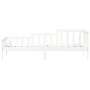 Sofá cama madera maciza de pino blanco 90x200 cm de vidaXL, Camas y somieres - Ref: Foro24-840371, Precio: 93,50 €, Descuento: %
