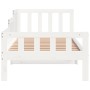 Sofá cama madera maciza de pino blanco 90x200 cm de vidaXL, Camas y somieres - Ref: Foro24-840371, Precio: 93,50 €, Descuento: %
