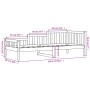 Sofá cama madera maciza de pino blanco 90x200 cm de vidaXL, Camas y somieres - Ref: Foro24-840371, Precio: 93,50 €, Descuento: %