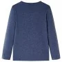 Camiseta infantil de manga larga azul oscuro melange 140 de vidaXL, Camisetas para niños - Ref: Foro24-12943, Precio: 8,64 €,...