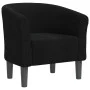 Sillón de tela negra de vidaXL, Sillones - Ref: Foro24-356432, Precio: 175,90 €, Descuento: %